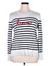 Marled by Reunited Stripes Silver Pullover Sweater Size XL - photo 1