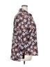 ELOQUII 100% Polyester Print Brown Long Sleeve Blouse Size 18 Plus - photo 4