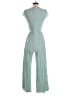 Dee Elly 100% Rayon Checkered-gingham Green Jumpsuit Size S - photo 2