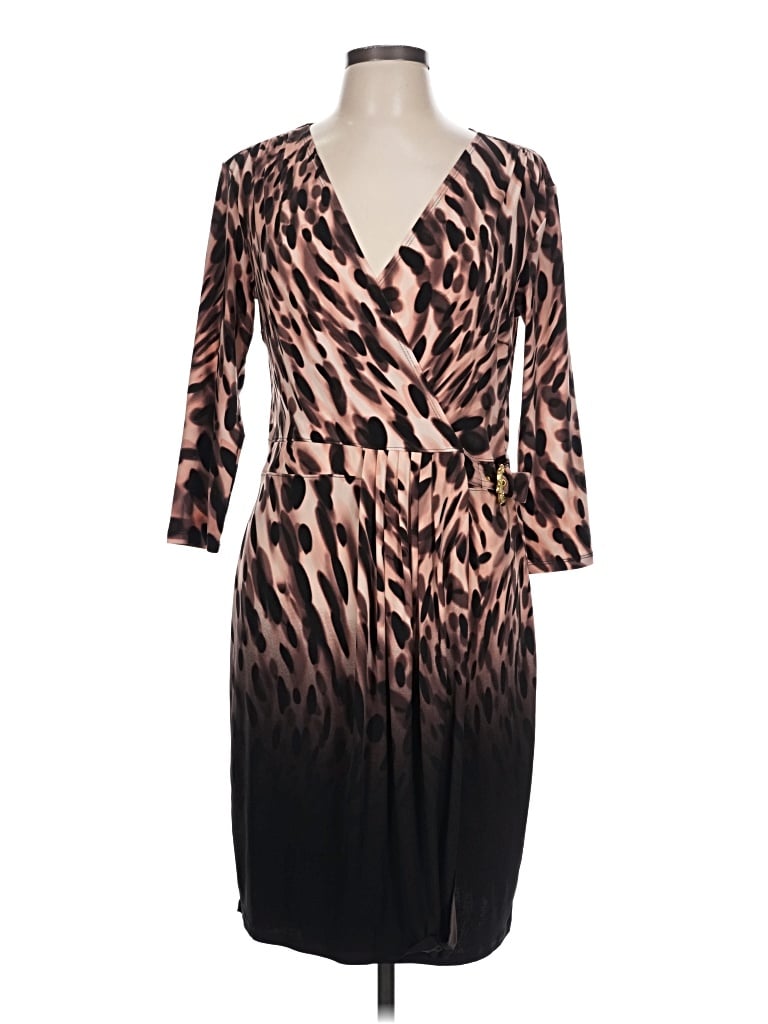 Pre-owned Jennifer Lopez Cocktail Dress In Brown