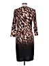 Jennifer Lopez Animal Print Brown Cocktail Dress Size L - photo 2