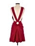KAUFMANFRANCO 100% Polyester Solid Red Casual Dress Size 4 - photo 2
