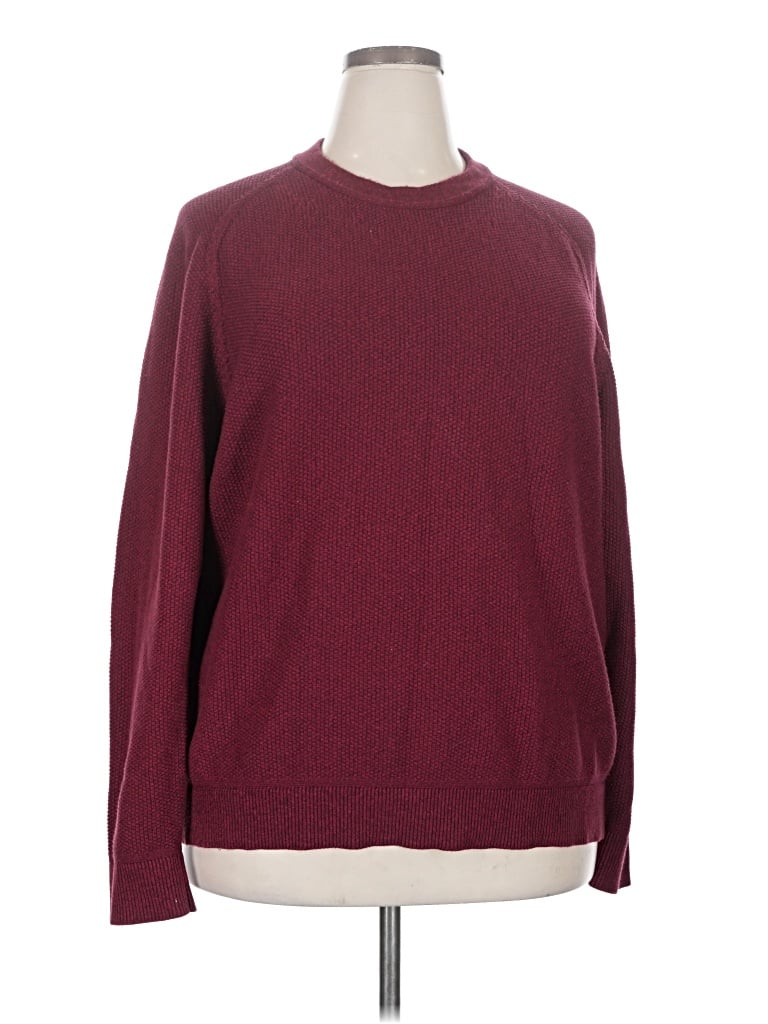 Pre-owned Lululemon Athletica Pullover Sweater In Burgundy