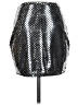 Superdown Metallic Silver Faux Leather Skirt Size S - photo 1