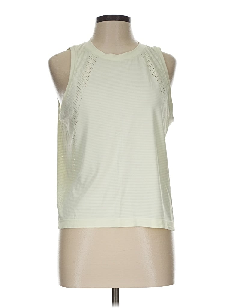 Pre-owned Lululemon Athletica Active T-shirt In Ivory