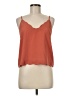 Lush 100% Polyester Orange Tank Top Size M - photo 1