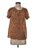 Joie 100% Silk Orange Short Sleeve Silk Top Size XS - photo 1