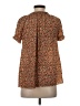 Joie 100% Silk Orange Short Sleeve Silk Top Size XS - photo 2