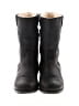 Ugg 100% Leather Black Boots Size 8 - photo 2