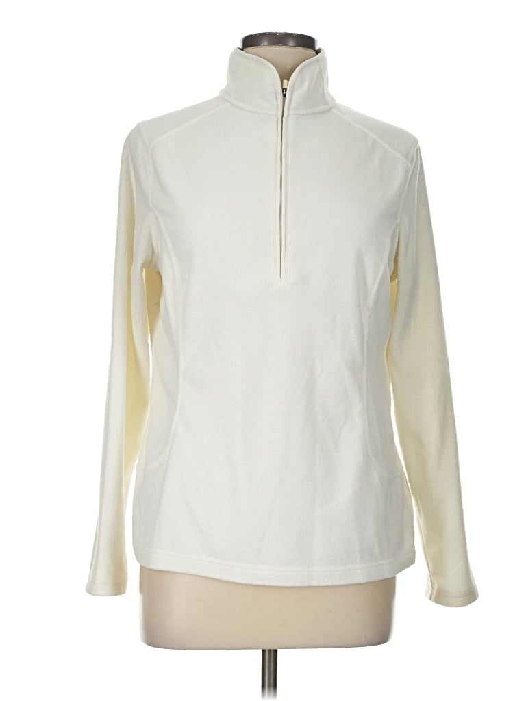 Pre-owned Lands' End Pullover Sweater In Ivory