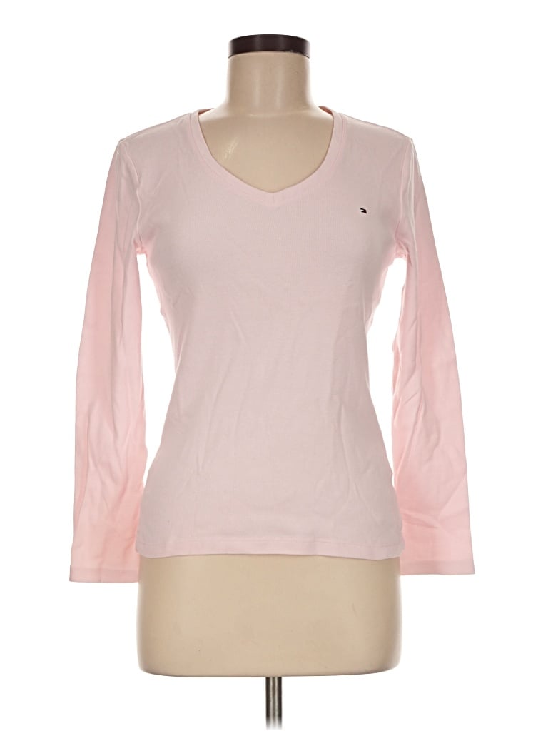 Pre-owned Tommy Hilfiger Long Sleeve T-shirt In Pink