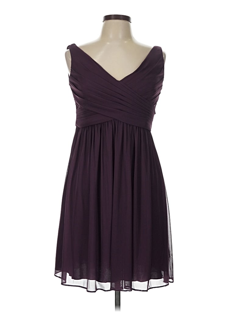 Pre-owned David's Bridal Cocktail Dress In Purple