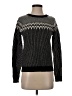 J.Crew Factory Store Chevron-herringbone Black Pullover Sweater Size S - photo 1