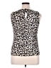Talbots Animal Print Ivory Tank Top Size XL - photo 2
