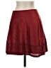 Express Solid Burgundy Casual Skirt Size 2 - photo 1