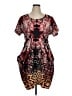 City Chic Print Brown Casual Dress Size 16 Plus (S) - photo 1