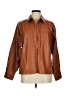 By Anthropologie 100% Polyester Brown 3/4 Sleeve Blouse Size M - photo 1