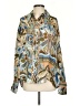 Chufy 100% Cupro Paisley Blue Long Sleeve Blouse Size S - photo 1