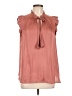 Banana Republic 100% Polyester Pink Sleeveless Blouse Size L - photo 1