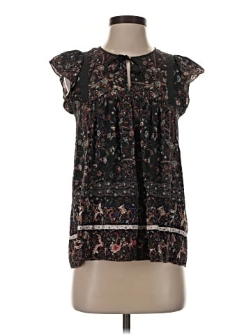 Ulla Johnson Short Sleeve Silk Top (view 1)