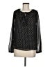 J.Crew Factory Store 100% Polyester Black Long Sleeve Blouse Size M - photo 1