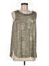 Kay Celine Metallic Silver Sleeveless Blouse Size M - photo 1