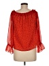 INC International Concepts 100% Polyester Red 3/4 Sleeve Blouse Size M - photo 2