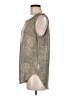 Kay Celine Metallic Silver Sleeveless Blouse Size M - photo 5