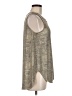 Kay Celine Metallic Silver Sleeveless Blouse Size M - photo 4