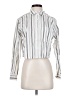 Everlane 100% Cotton Stripes Silver Long Sleeve Blouse Size XXS - photo 1