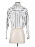 Everlane 100% Cotton Stripes Silver Long Sleeve Blouse Size XXS - photo 2