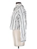 Everlane 100% Cotton Stripes Silver Long Sleeve Blouse Size XXS - photo 5