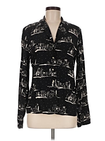 Dana B. & Karen Long Sleeve Silk Top (view 1)