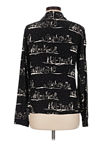 Dana B. & Karen Long Sleeve Silk Top (view 2)