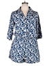 Paper Denim & Cloth 100% Polyester Blue Romper Size XL (4) - photo 1