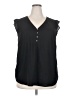 Ann Taylor LOFT 100% Polyester Black Sleeveless Blouse Size 18 - photo 1