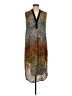 Otte 100% Silk Graphic Brown Casual Dress Size S - photo 1