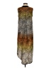 Otte 100% Silk Graphic Brown Casual Dress Size S - photo 2