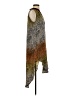 Otte 100% Silk Graphic Brown Casual Dress Size S - photo 4