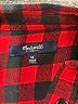 Madewell 100% Cotton Plaid Red Long Sleeve Button-Down Shirt Size M - photo 7