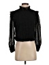 Alice + Olivia 100% Polyester Black Long Sleeve Blouse Size S - photo 1