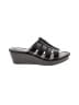 Hush Puppies 100% Leather Black Wedges Size 10 - photo 1