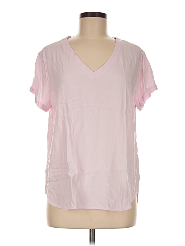 Pre-owned Bella Dahl Short Sleeve T-shirt In Pink