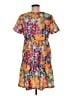 Top It Off Print Orange Casual Dress Size M - photo 2