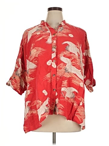 Citron 3/4 Sleeve Silk Top (view 1)