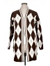 Unbranded Argyle Brown Cardigan Size 1X (estimated) - photo 1