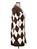 Unbranded Argyle Brown Cardigan Size 1X (estimated) - photo 4