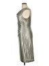 Connected Apparel Metallic Silver Cocktail Dress Size 16 - photo 5