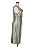Connected Apparel Metallic Silver Cocktail Dress Size 16 - photo 4