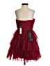 BCBGMAXAZRIA 100% Polyester Burgundy Cocktail Dress Size 4 - photo 2